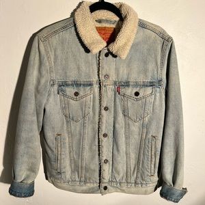 Levi’s denim faux fur jacket